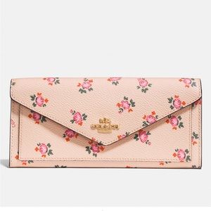 Coach Soft Wallet With Floral Bloom Print